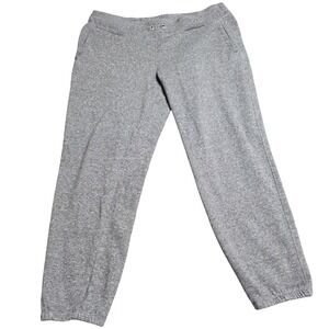 Calvin Klein Fleece Jogger Sweatpants Women's Size Large Heather Gray Relaxed